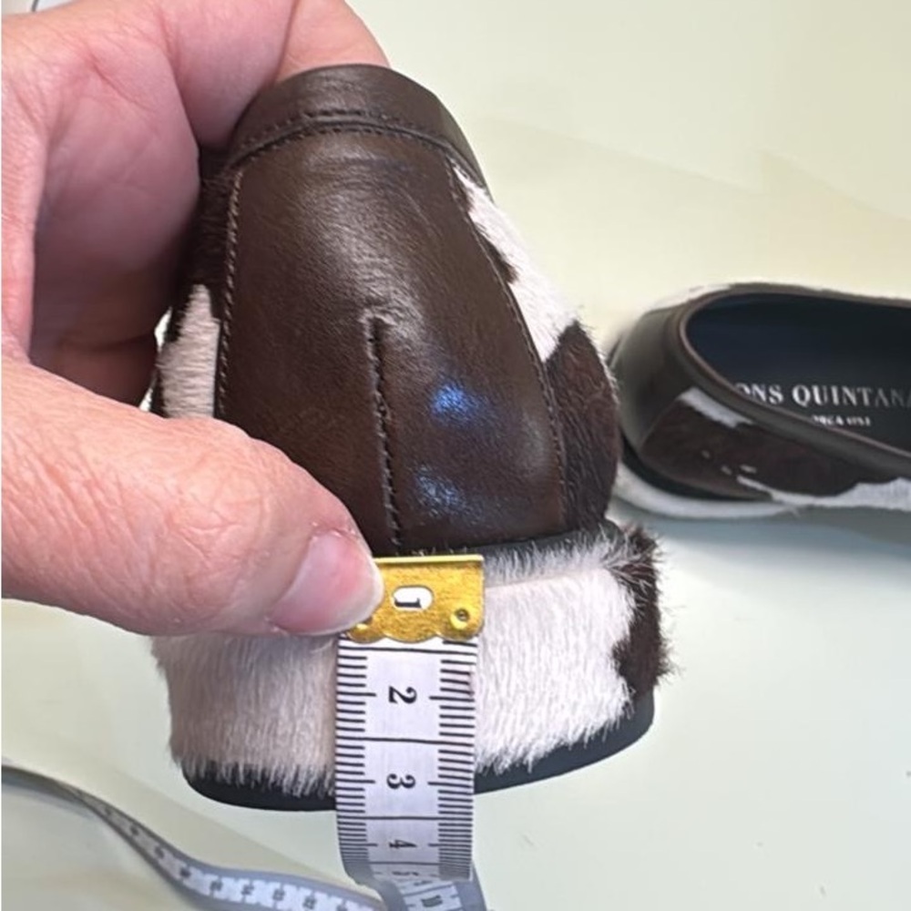 Pons Quintana cowhide leather White and Brown Loafers pony hair - Picture 4 of 5